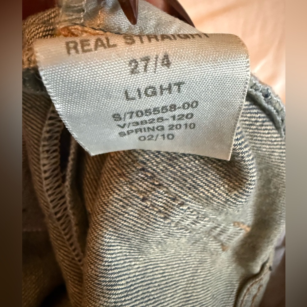 GAP Light Blue Patchwork Straight Leg Jeans - Picture 11 of 11